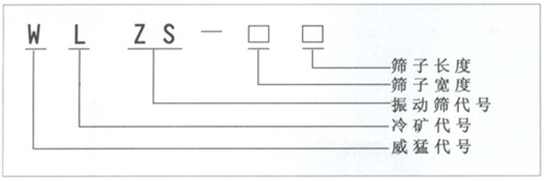 WLZS直線冷礦振動篩型號說明