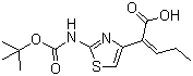 (Z)-2-(2-叔丁氧羰基氨基噻唑-4-基)-2-戊烯酸 86978-24-7