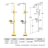上海臺雄SAN-7102AH組合式緊急沖淋洗眼器