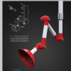 科恩KP8-2實驗室PP萬向抽氣罩 WJH0604萬向排氣罩